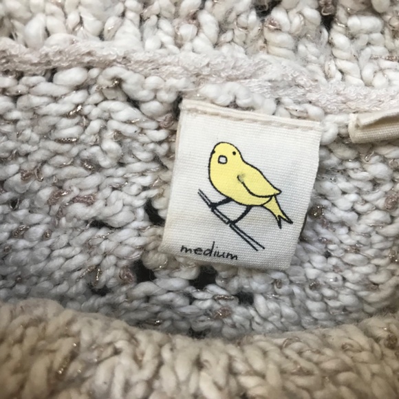 Anthropologie  Yellow Bird Light Tan Knit Sweater - Picture 5 of 14